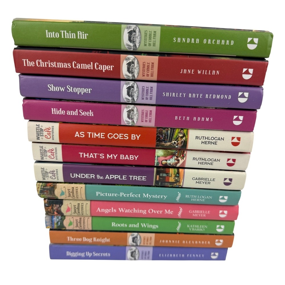 Guideposts Mystery Book Lot 12 Hardcover Cobble Hill Farm Whistle Stop Cafe Set